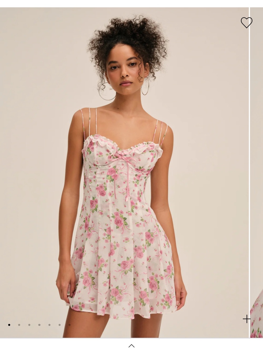 For Love and Lemons Kate Mini Dress - Pink Floral